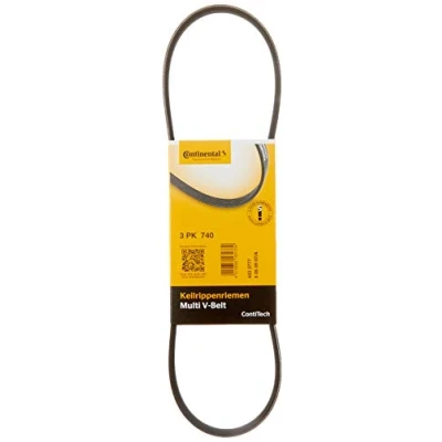 Abbildung von CONTITECH 3PK740 Keilrippenriemen 740 3 RENAULT: CLIO 2, TWINGO 1, DACIA: Sandero I, Logan I Limousine, MG: ZT T Kombi