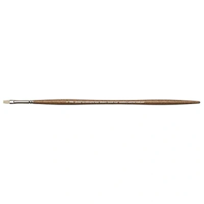 Abbildung von Winsor &amp; Newton 5010302 synthetischer Künstler Ölpinsel mit hoher Elastizität Lebensdauer, ergonomischer Stiel für Ölfarben und Alkydfarben Flachpinsel, kurz Nr. 2