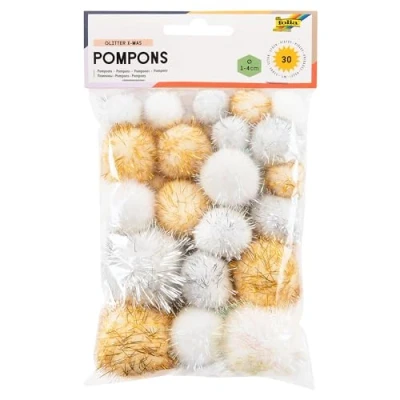 Abbildung von folia Pompons Glittermix