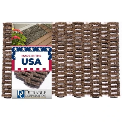 Abbildung von Durable Corporation 400S2030 Dura Rug Fußmatte für den Außenbereich, recycelter Stoff, 50,8 x 76,2 cm