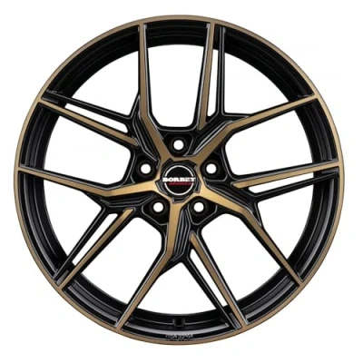 Abbildung von 4x Borbet Felgen Alufelgen QX 8x19 ET44 5x112 black bronze matt kompatibel mit VW Beetle Caddy e Golf Eos ID.3 Jetta Passat Tiguan Touran T