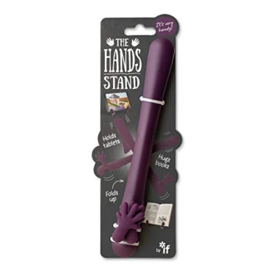 Abbildung von IF The Hands Stand, Free Reading Tablet &amp; Book Holder Aubergine