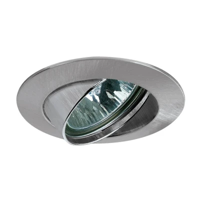 Abbildung von Paulmann 17955 Einbauleuchte Premium Line 51 mm Einbaustrahler Eisen gebürstet Einbaulicht schwenkbar Einbaulampe max. 1x50W Niedervolt 12V Spot GX53