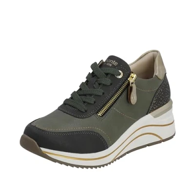 Abbildung von Remonte Damen D0T00 Sneaker, Grün, 38 EU