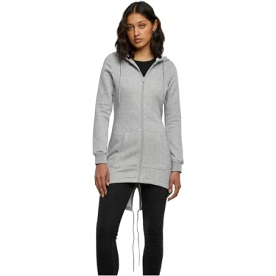 Abbildung von Build Your Brand Damen BY148 Ladies Sweat Parka Kapuzenpullover, Heather Grey, 4XL