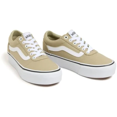 Abbildung von Vans Damen Ward Platform Sneaker, Canvas elm, 41 EU