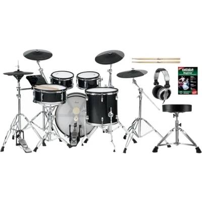Abbildung von XDrum E Drum DD 670 Mesh Kit mit echter HiHat und Holzkesseln, 15 St., inkl. Hocker, Kopfhörer, Schule Sticks