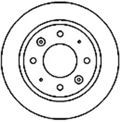 Abbildung von MAPCO 15575 Bremsscheibe Hinterachse 261 10 4 114 voll KIA: CARENS 2, 1, Clarus Kombi