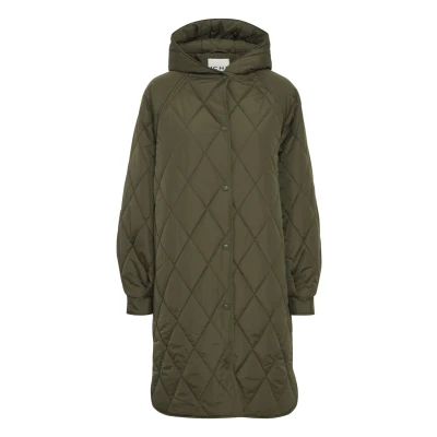 Abbildung von ICHI Hansa JA Wintermantel, Damen, Größe: Medium, Forest night