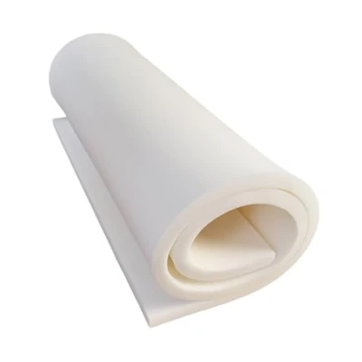 Abbildung von All4All Schaumstoffplatte 80x200x12 Schaumstoff Matratze mittelhart T25 Schuamstoffmatratze Topper Schaumstoffzuschnitt Polster Auflage Weiß Verschiedene Größe