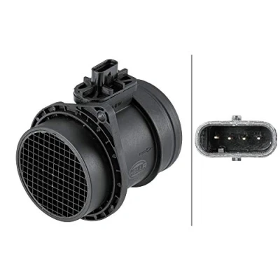 Abbildung von HELLA 8ET 358 095 251 Luftmassenmesser ohne Dichtung MINI: Schrägheck, Clubman, Cabrio, PEUGEOT: 308 SW 2, I II Schrägheck