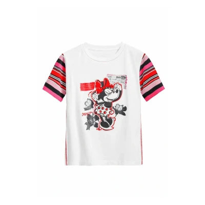 Abbildung von Desigual Minnie Mouse Tshirt print, Damen, Größe: Large, White