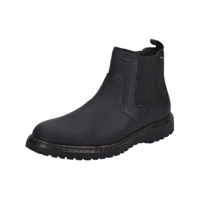 Abbildung von Josef Seibel Herren Chelsea Boots Erroll 51,Weite G (Normal),Wechselfußbett,wasserdicht,Schlupfstiefel,flach,Stiefel,schwarz,39 EU