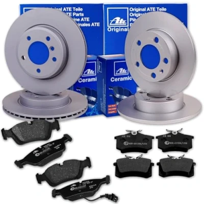 Abbildung von ATE Bremsscheiben + CERAMIC Beläge vorne hinten für Polo 6R 6C A1 8X
