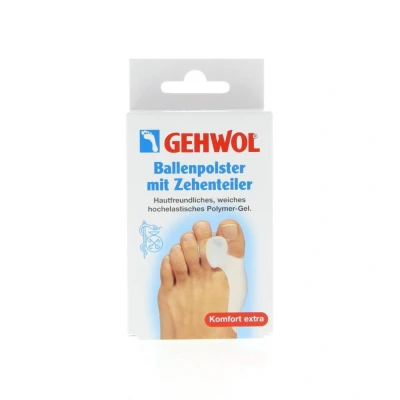 Abbildung von Gehwol Gelkissen Druckschutz Ballenpolster mit Zehenteiler G