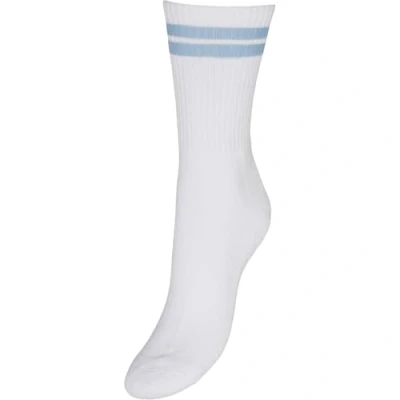 Abbildung von Vero Moda Damen Vmmel Stripe Sporty Noos Sportsocken, Snow White/Stripes:SKYWAY, Einheitsgröße EU