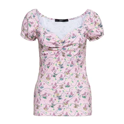 Abbildung von QueenKerosin Print Shirt Poodle (1 tlg) mit vintage All over