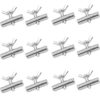 Abbildung von 12 Stück Endstopper 8mm Edelstahl Vorzelt Stopper Kederstopper für Kederschiene Caravan Wohnmobil Campervan Boot, Blockierungskit