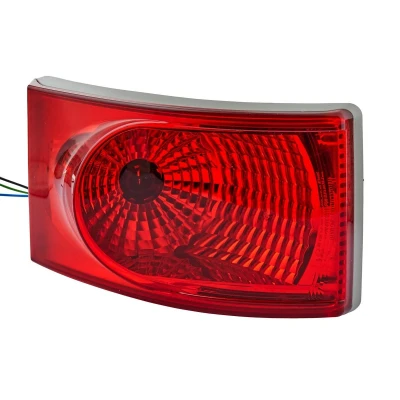 Abbildung von HELLA Rückleuchte Glühlampe Anhänger Beleuchtung 24V / 12V Einbau/Schraubanschluss ECE Lichtscheibenfarbe: rot Stecker: offene Kabelenden links/rechts 2SB 008 805 021
