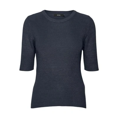 Abbildung von Vero Moda Vmnewlexsun Tshirt basic, Damen, Größe: Medium, Navy blazer