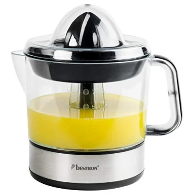 Abbildung von bestron Zitruspresse ACJ350Z, 40 W, mit Aromadeckel, 0,7 l, Schwarz