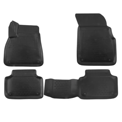 Abbildung von OMAC 1119444 Fußmattensatz Gummi, TPE (thermoplastischer Elastomer) 4 schwarz AUDI: Q7