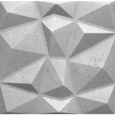 Abbildung von Eurodeco 3D Wandpaneele Wandverkleidung Paneele Dekoren Deckenpaneele Wanddeko Platten Wandtattoos aus Polystyrol XPS 50 x cm, 3 mm Stärke, Diamant Betonoptik 41, 8 Stück (2m²)