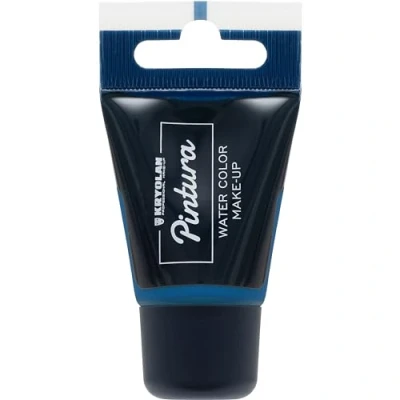 Abbildung von Kryolan Pintura Water Color Schminke Tube 20 ml, Farbe: blue, 15 Farben, waschbar, ohne Parfüm, Parabene ideal für Kinder, Party, Karneval, Fasching &amp; Halloween