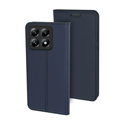 Abbildung von FDHYFGDY Hülle für Xiaomi 14T Pro Schutzhülle, stoßfeste Premium PU Leder Brieftasche Case [Magnet] [Standfunktion] [Kartenfach] Schutzhülle aus Klappetui,Blau