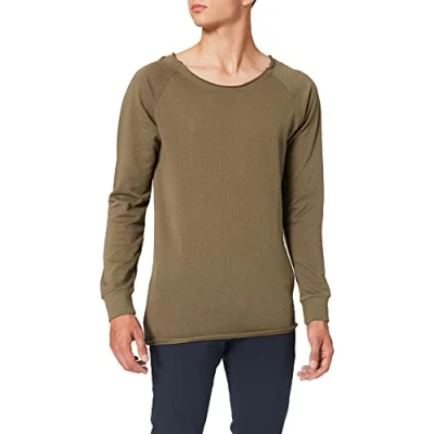 Abbildung von Urban Classics Terry Sweatshirt, Herren, Größe: Small, Olive