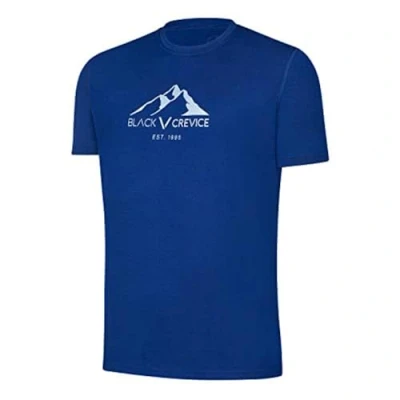 Abbildung von Black Crevice Herren Merino T Shirt,Steel Blue, M