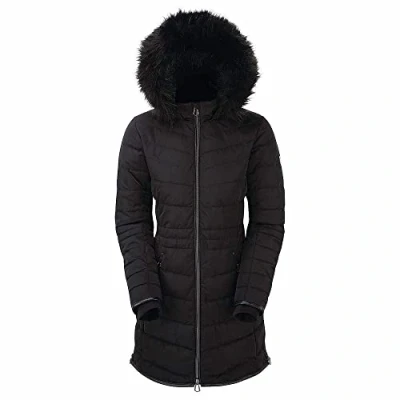 Abbildung von Dare 2b Damen Striking Veste matelassée isolante, imperméable et respirante Avec Capuche wasserdichte isolierte Jacken, Schwarz, FR : 3XL (Taille Fabricant 20)