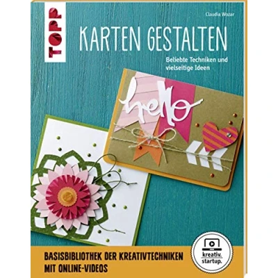 Abbildung von Karten gestalten (kreativ.startup): Beliebte Techniken und vielseitige Ideen, mit Online Videos Plotterdateien zum Download