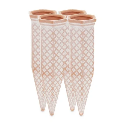 Abbildung von Relaxdays Tonkegel Bewässerung, 4er Set, Gießkegel für 1,5 l PET Flaschen, Zimmerpflanzen &amp; Balkonkästen, terrakotta