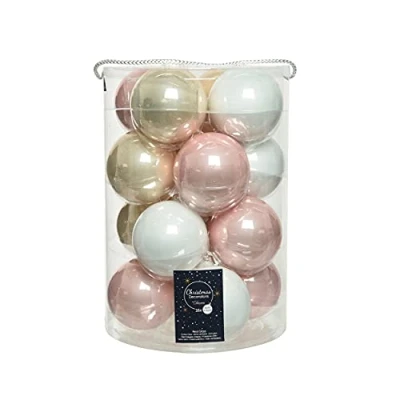Abbildung von Weihnachtskugel glas d8 cm zcht rz ass 16pcs Weihnachten Decoris