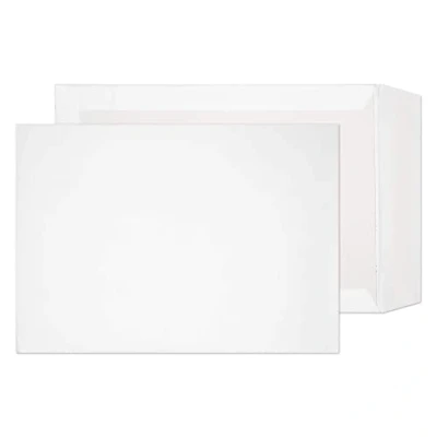 Abbildung von Blake Purely Packaging 8111 Versandtasche Mit Papprückwand Haftklebung Weiß B4 352 x 250 mm 120g/m² 125 Stück