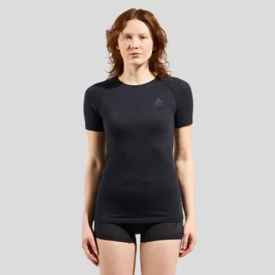 Abbildung von Odlo Merino PW BL SS Tee Damen Schwarz Gr. M Atmungsaktive Unterwäsche für optimale Performance beim Laufen