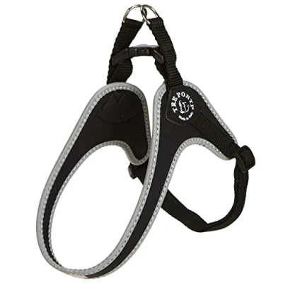 Abbildung von Tre Ponti Fibbia Basic Geschirr Schwarz&amp;Reflexion Hundegeschirr 37...