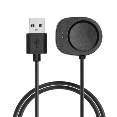 Abbildung von kwmobile USB Kabel Charger kompatibel mit Huami Amazfit Balance A2286 / T Rex 3 Ladekabel Smart Watch Ersatzkabel Fitnesstracker Aufladekabel in Schwarz