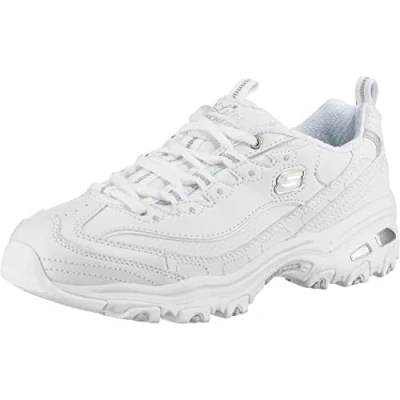 Abbildung von Skechers Sport D&#039;LITES Sneaker low, Damen, Größe: 37.5, White/silver Schuhe