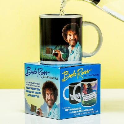 Abbildung von Bob Ross wärmeempfindliche Tasse