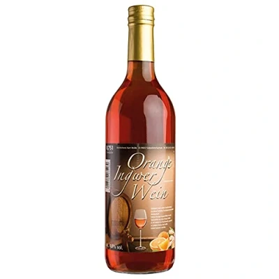 Abbildung von Orange Ingwer Wein 4,8% Alc., 6 x 750ml Flasche pfandfrei