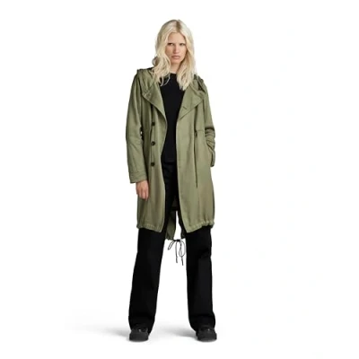 Abbildung von G Star Fluid Fishtail Hooded Parka, Damen, Größe: XL, Shamrock