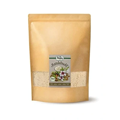 Abbildung von Biojoy BIO Mandelmehl (2 kg), teilentölt, ideal für Macarons, gemahlene Mandeln