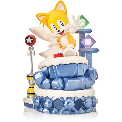 Abbildung von CC Countdown Characters von Numskull 2023 Sonic the Hedgehog Tails Sammlerfigur Offizielle SEGA Merchandise Zusammenbaubare Charakterstatue