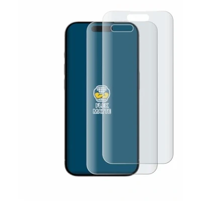 Abbildung von BROTECT Full Cover Schutzfolie Matt für Apple iPhone 15/15 Pro (2 Stück) Screen Displayschutz Folie, 3D Curved, Anti Reflex