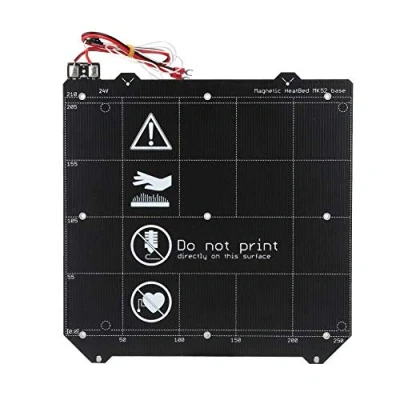 Abbildung von ASHATA 3D Drucker Magnetisches Heizbett + Doppelseitige Pulverbeschichtete Federstahlplatte für Prusa i3 MK2.5S MK3 MK3S
