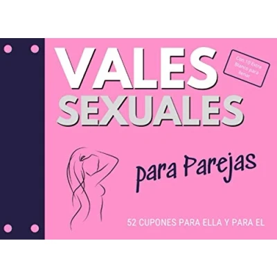 Abbildung von Vales Sexuales para Parejas. 52 Cupones Ella y El: Con 10 Extra Blanco llenar. Regalo de Amor Perfecto el día San Valentín.