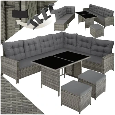 Abbildung von tectake Loungeset Barletta, (Set, 6 tlg), individuell kombinierbar