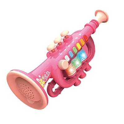 Abbildung von Kinder Trompete/Saxophon/Klarinette Kind Geschenk Mini Saxophon Musical Spielzeug Baby Spielen Werkzeug Simulation instrument, Trompete Rot
